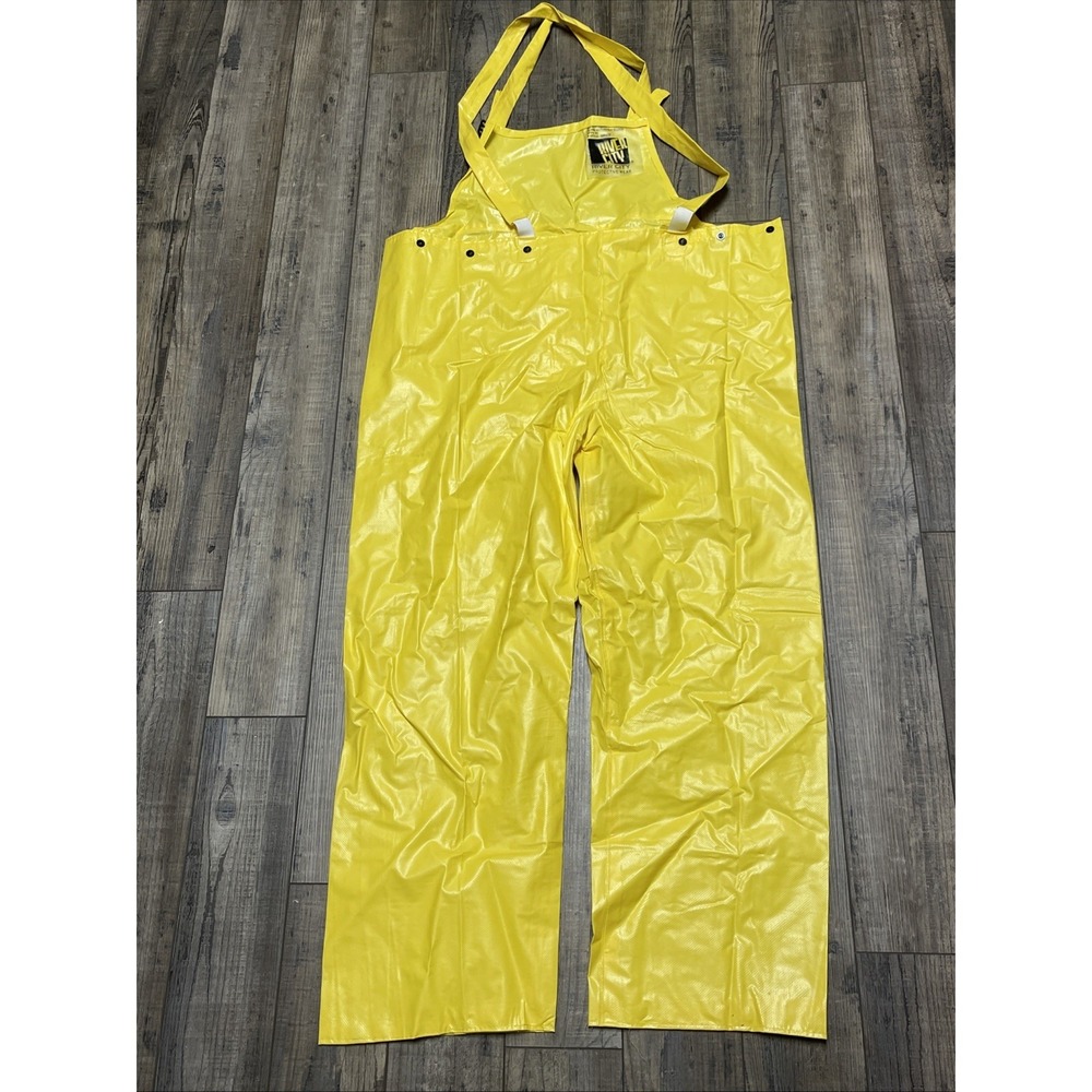 River City‎ Protective Rain Wear Bib Overalls Flame Retardant Yellow 300 BP